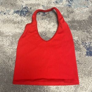 Red halter top!
